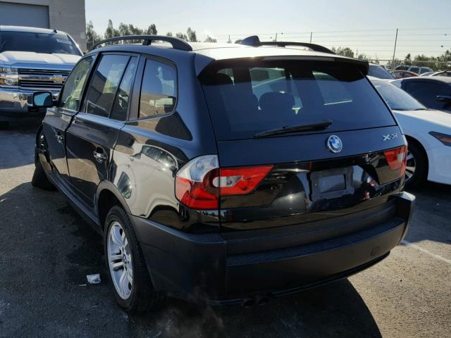 WBXPA93464WC32691 - 2004 BMW X3 3.0I BLACK photo 3