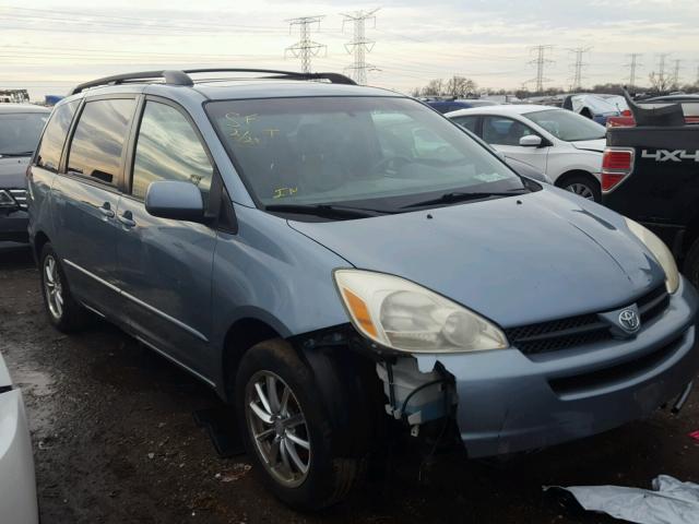 5TDZA22C45S278489 - 2005 TOYOTA SIENNA XLE BLUE photo 1