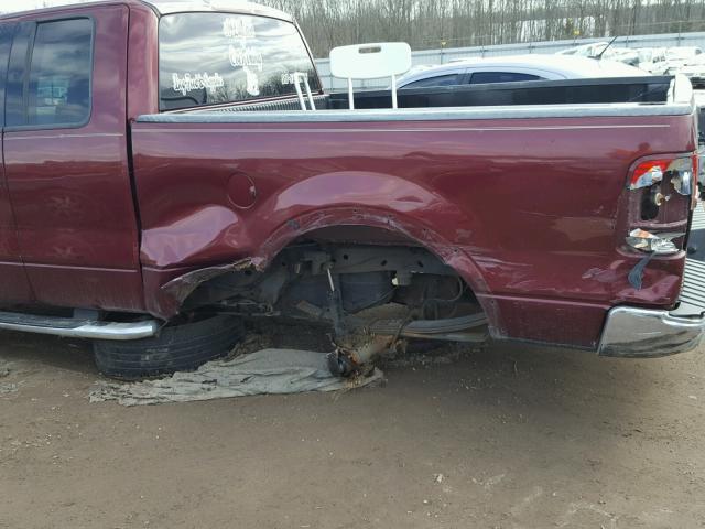 1FTPX12584NC67775 - 2004 FORD F150 MAROON photo 9