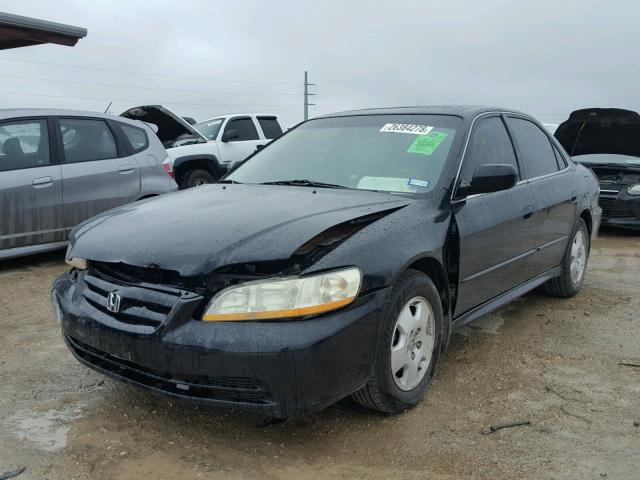 1HGCG16502A081632 - 2002 HONDA ACCORD EX BLACK photo 2