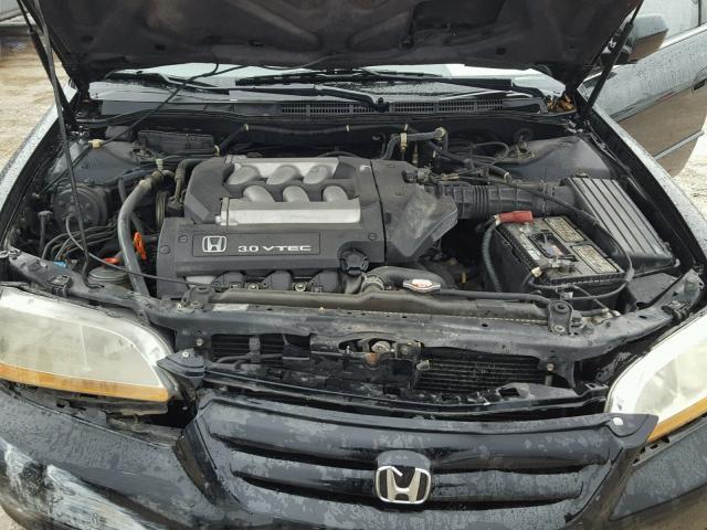 1HGCG16502A081632 - 2002 HONDA ACCORD EX BLACK photo 7