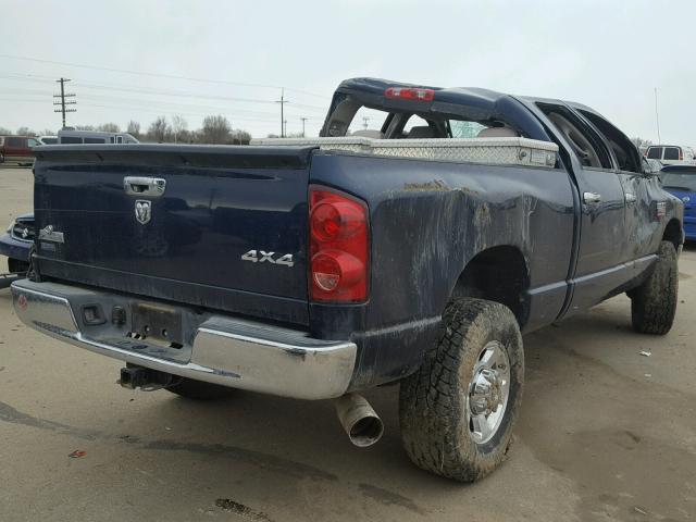 3D7KS28A28G222354 - 2008 DODGE RAM 2500 S BLUE photo 4