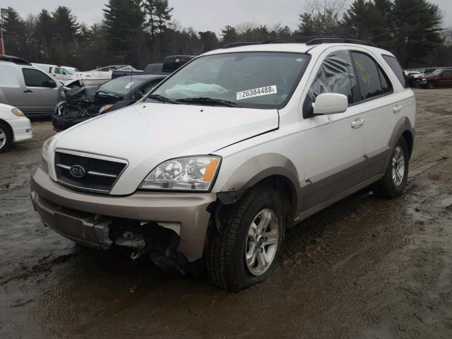 KNDJC733445202276 - 2004 KIA SORENTO EX WHITE photo 2