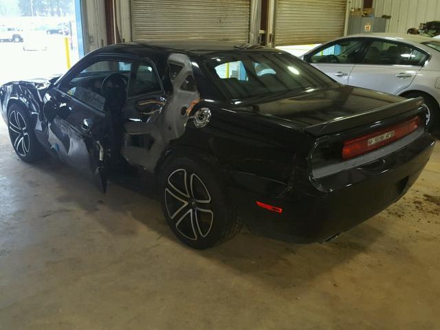 2B3LJ74WX9H608796 - 2009 DODGE CHALLENGER BLACK photo 3