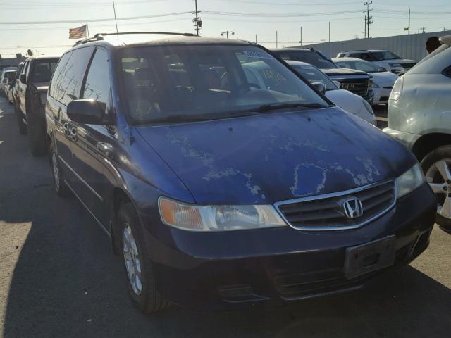 5FNRL18963B112816 - 2003 HONDA ODYSSEY EX BLUE photo 1