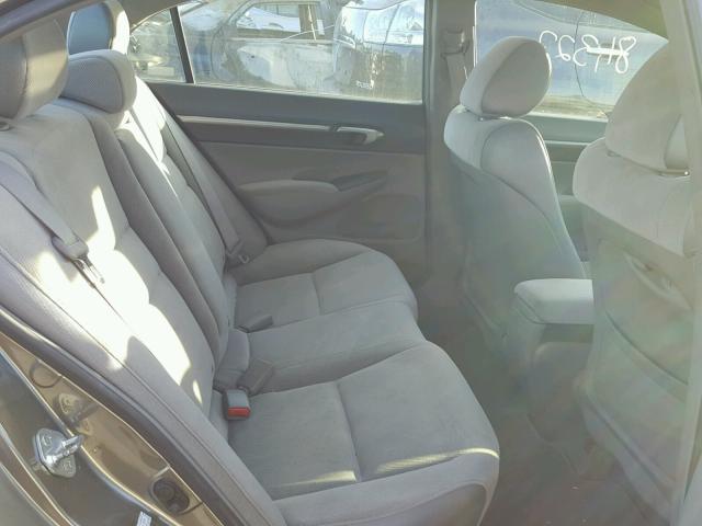 2HGFA16808H511565 - 2008 HONDA CIVIC EX ნაცრისფერი ფოტო 6