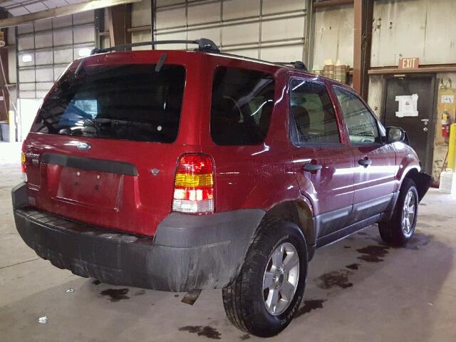 1FMCU93167KB17022 - 2007 FORD ESCAPE XLT BURGUNDY photo 4