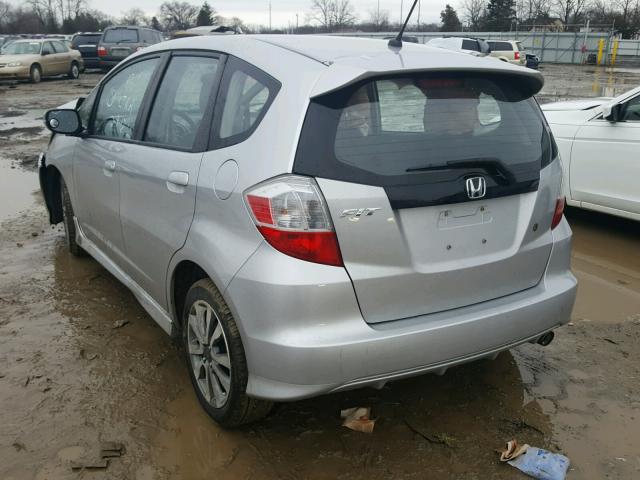 JHMGE8H5XCC015850 - 2012 HONDA FIT SPORT SILVER photo 3