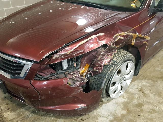 1HGCP2F72AA130707 - 2010 HONDA ACCORD EX BURGUNDY photo 9