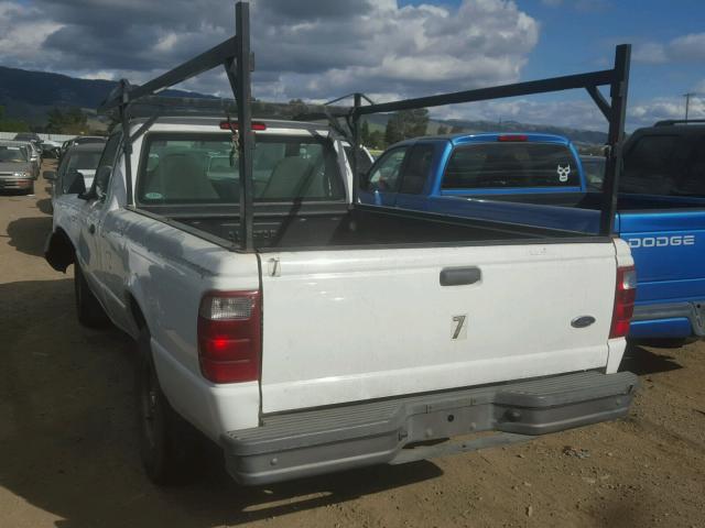 1FTYR10U61PB00016 - 2001 FORD RANGER WHITE photo 3