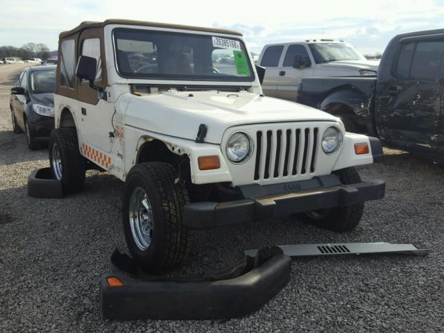 1J4FY19S7WP748817 - 1998 JEEP WRANGLER / WHITE photo 1