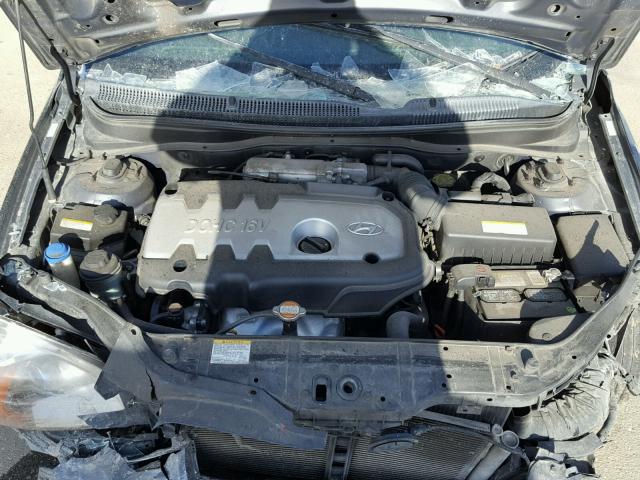 KMHCM36C17U022754 - 2007 HYUNDAI ACCENT GS GRAY photo 7