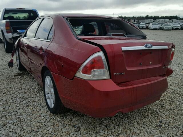 3FAHP08187R115487 - 2007 FORD FUSION SEL RED photo 3