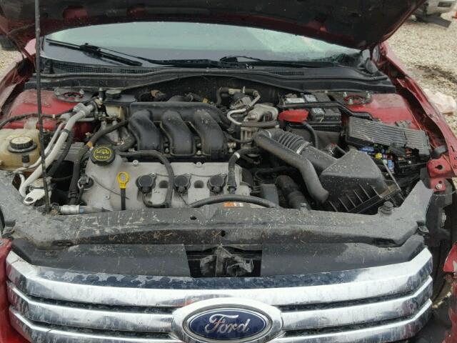 3FAHP08187R115487 - 2007 FORD FUSION SEL RED photo 7