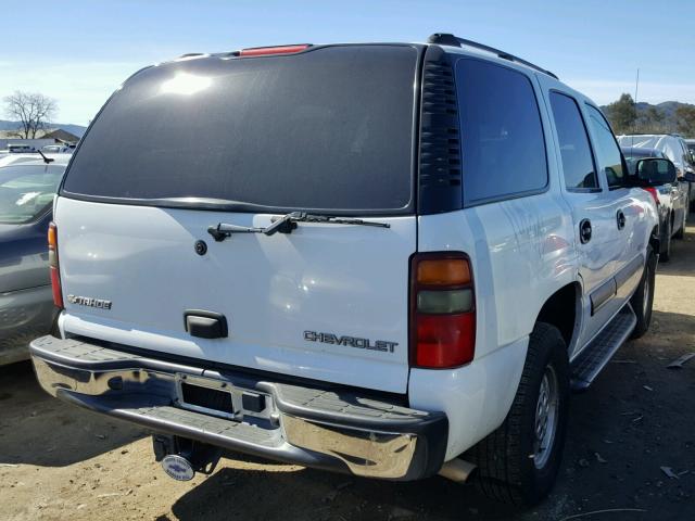 1GNEK13T73J284499 - 2003 CHEVROLET TAHOE K150 WHITE photo 4