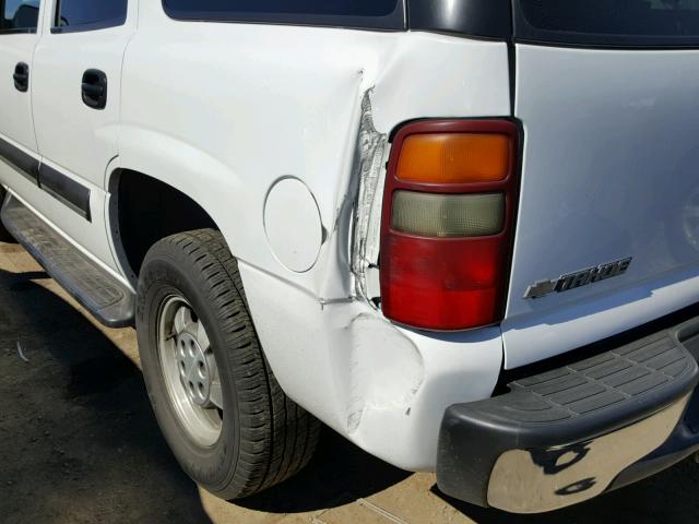 1GNEK13T73J284499 - 2003 CHEVROLET TAHOE K150 WHITE photo 9