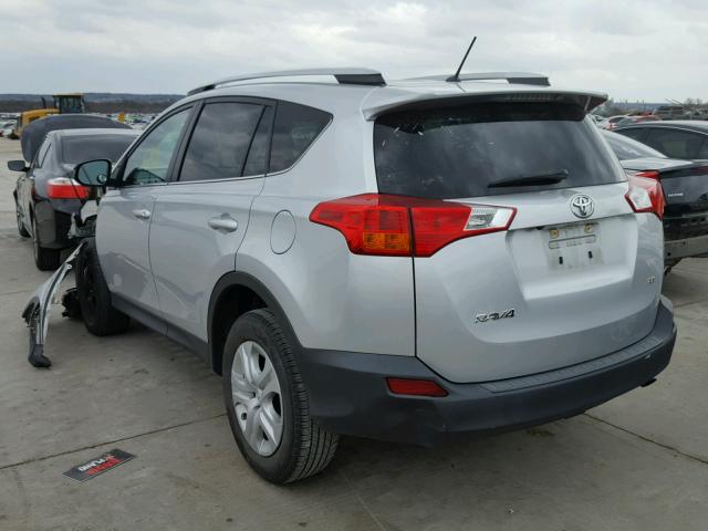 2T3ZFREV1EW110086 - 2014 TOYOTA RAV4 LE SILVER photo 3