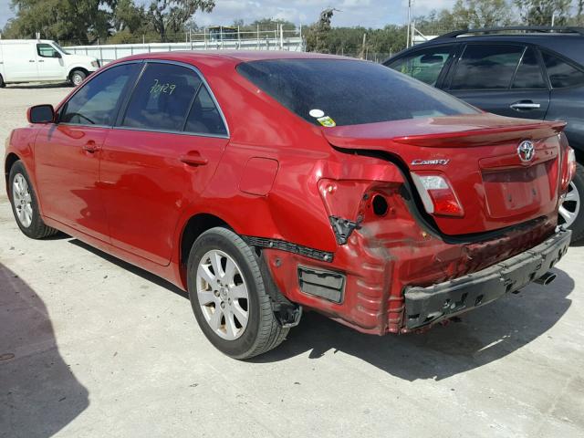 4T1BE46K28U209251 - 2008 TOYOTA CAMRY CE BURGUNDY photo 3