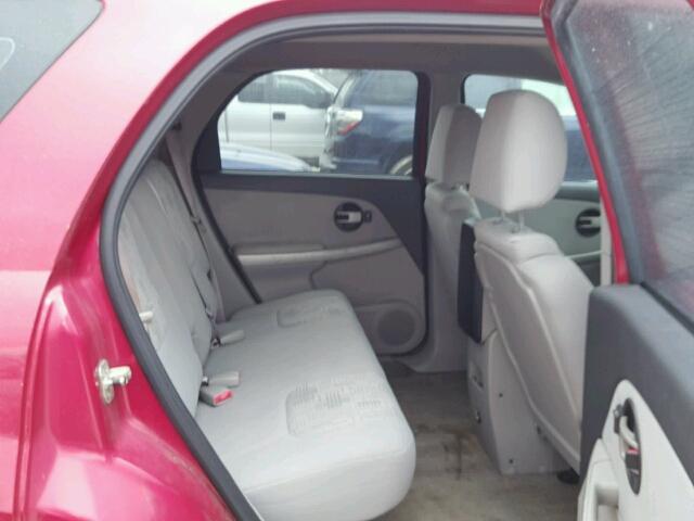 2CNDL13F656089582 - 2005 CHEVROLET EQUINOX LS RED photo 6