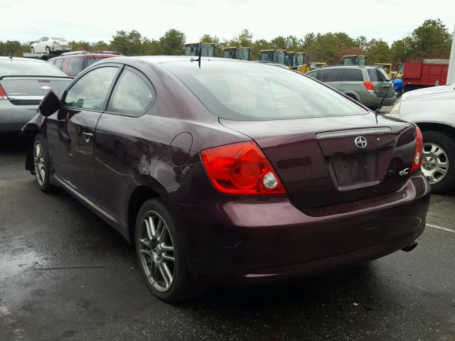 JTKDE177260100310 - 2006 TOYOTA SCION TC PURPLE photo 3