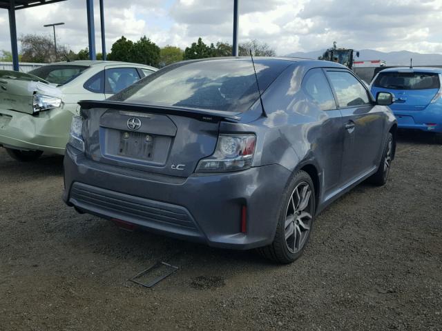 JTKJF5C74E3069023 - 2014 TOYOTA SCION TC GRAY photo 4