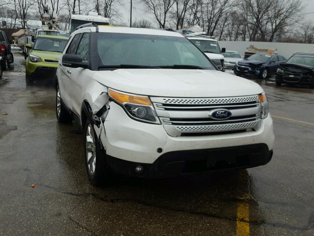 1FM5K8D82DGA37123 - 2013 FORD EXPLORER X WHITE photo 1