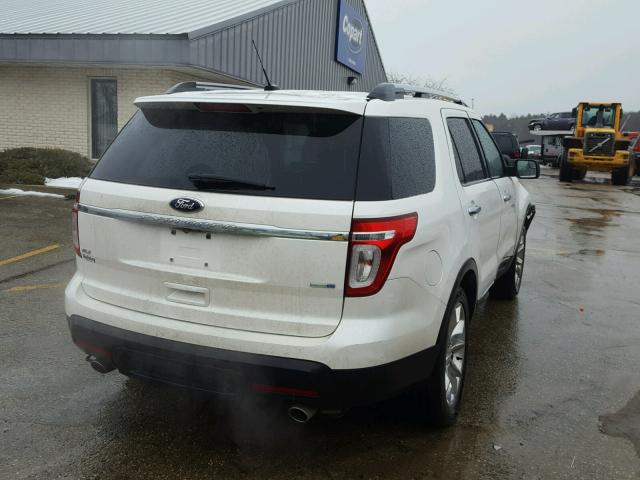 1FM5K8D82DGA37123 - 2013 FORD EXPLORER X WHITE photo 4