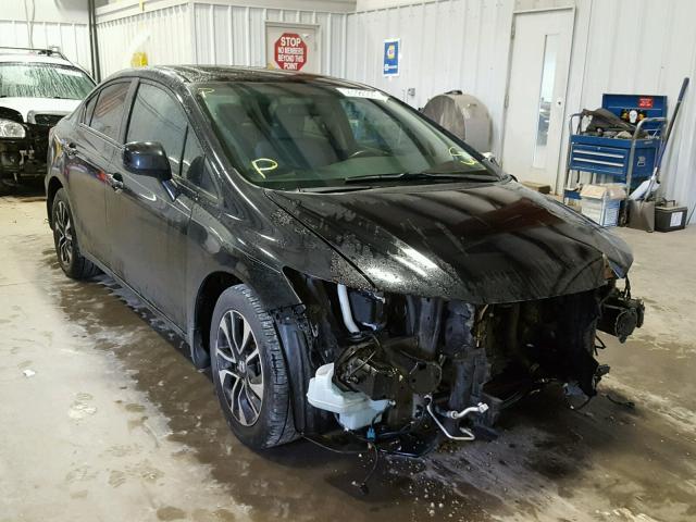 2HGFB2F90DH506713 - 2013 HONDA CIVIC EXL BLACK photo 1