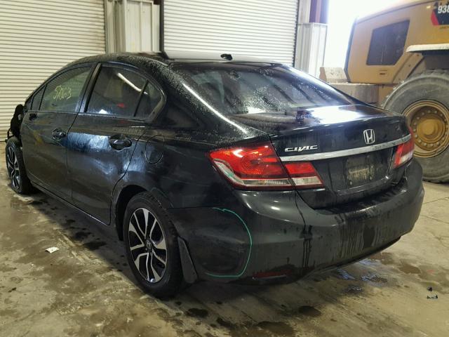 2HGFB2F90DH506713 - 2013 HONDA CIVIC EXL BLACK photo 3