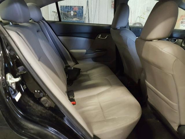 2HGFB2F90DH506713 - 2013 HONDA CIVIC EXL BLACK photo 6