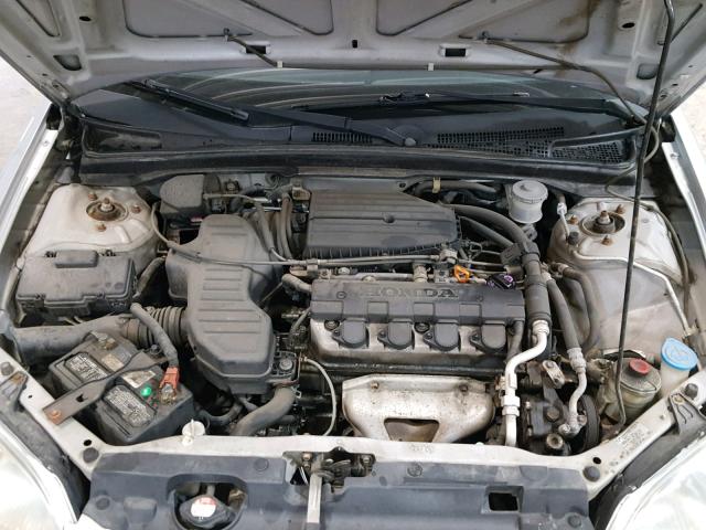 1HGES16551L060480 - 2001 HONDA CIVIC LX SILVER photo 7