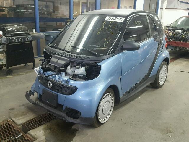 WMEEJ3BA9EK783164 - 2014 SMART FORTWO PUR BLUE photo 2