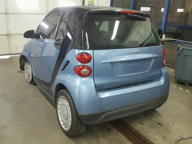 WMEEJ3BA9EK783164 - 2014 SMART FORTWO PUR BLUE photo 3