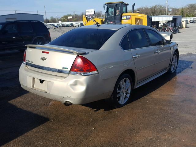 2G1WC5EM1A1267074 - 2010 CHEVROLET IMPALA LTZ TAN photo 4