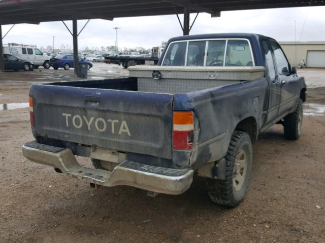 JT4RN13P1P6050758 - 1993 TOYOTA PICKUP 1/2 BLUE photo 4