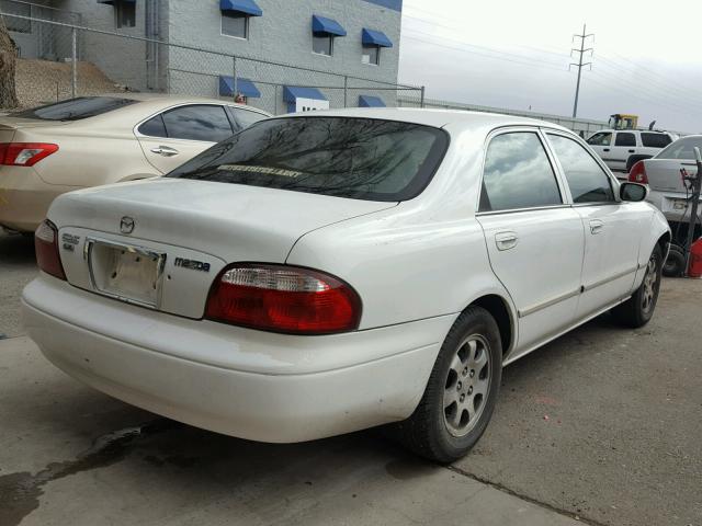 1YVGF22C915228321 - 2001 MAZDA 626 ES WHITE photo 4