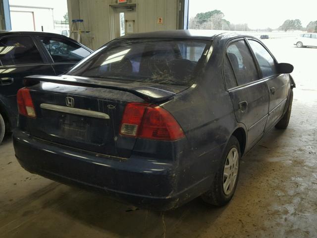 2HGES16563H581949 - 2003 HONDA CIVIC LX BLUE photo 4