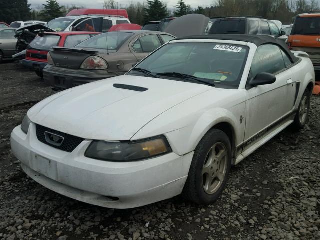 1FAFP44412F240710 - 2002 FORD MUSTANG WHITE photo 2