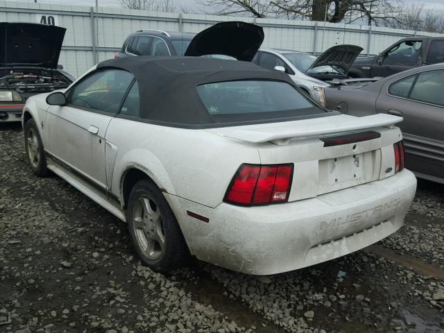 1FAFP44412F240710 - 2002 FORD MUSTANG WHITE photo 3