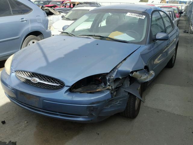 1FAFP55S31A187314 - 2001 FORD TAURUS SES BLUE photo 2