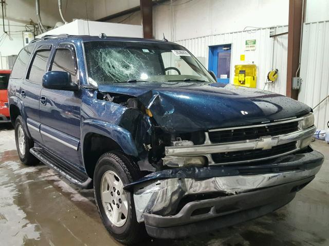 1GNEC13T75R136709 - 2005 CHEVROLET TAHOE C150 BLUE photo 1