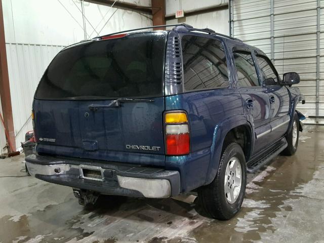 1GNEC13T75R136709 - 2005 CHEVROLET TAHOE C150 BLUE photo 4