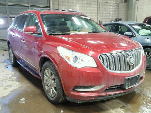 5GAKVDKD3DJ160649 - 2013 BUICK ENCLAVE RED photo 1