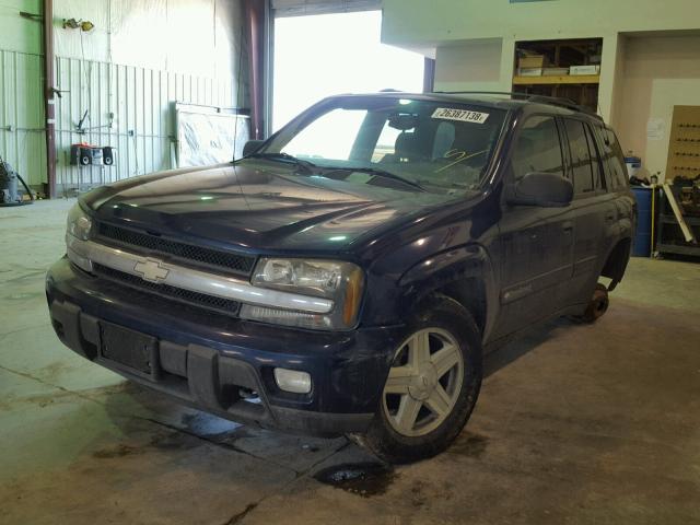 1GNDT13S932362212 - 2003 CHEVROLET TRAILBLAZE BLUE photo 2