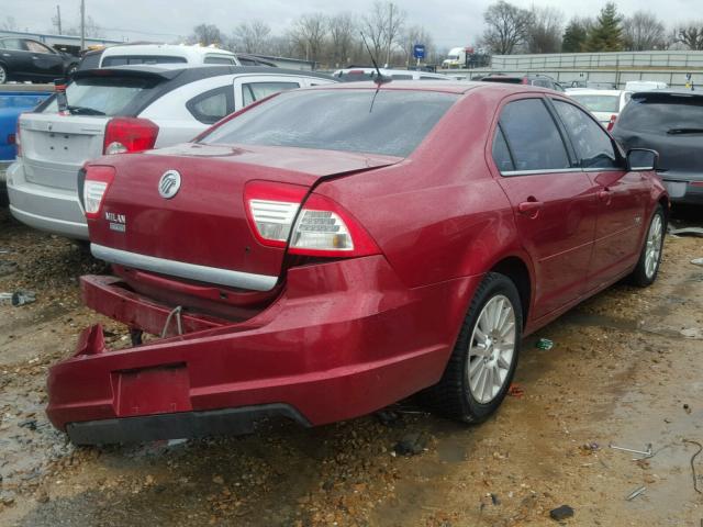 3MEHM08Z17R647722 - 2007 MERCURY MILAN PREM MAROON photo 4