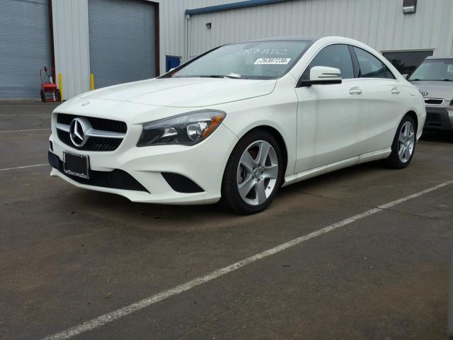 WDDSJ4GBXGN299441 - 2016 MERCEDES-BENZ CLA 250 4M WHITE photo 2