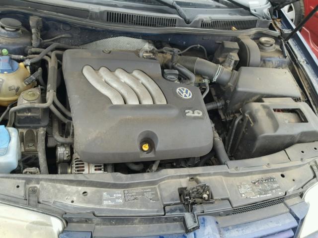 3VWSK69M22M060919 - 2002 VOLKSWAGEN JETTA GLS BLUE photo 7