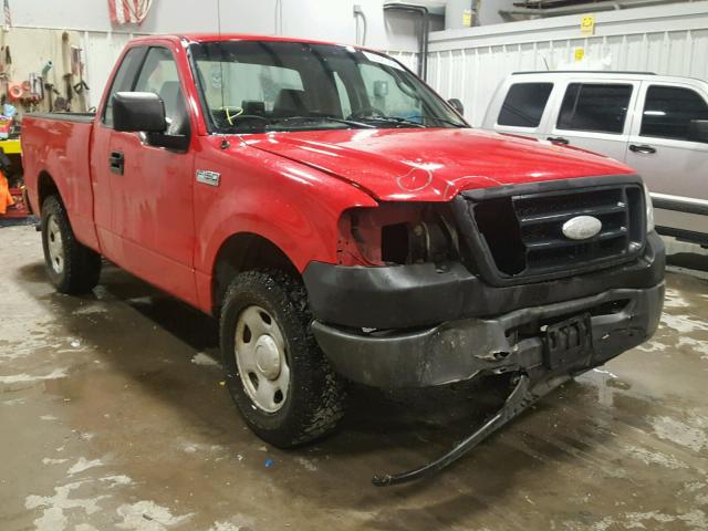 1FTRF12256NB06675 - 2006 FORD F150 RED photo 1
