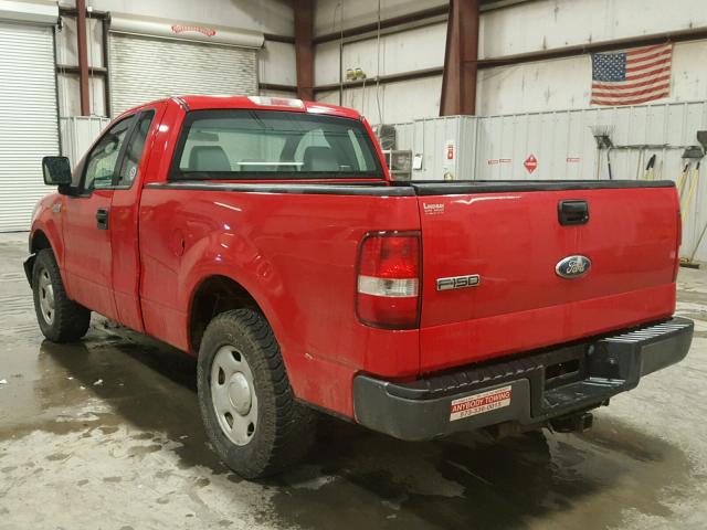 1FTRF12256NB06675 - 2006 FORD F150 RED photo 3