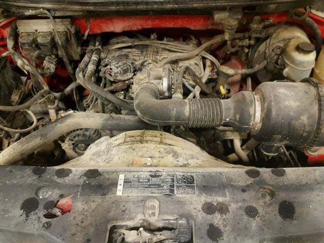 1FTRF12256NB06675 - 2006 FORD F150 RED photo 7